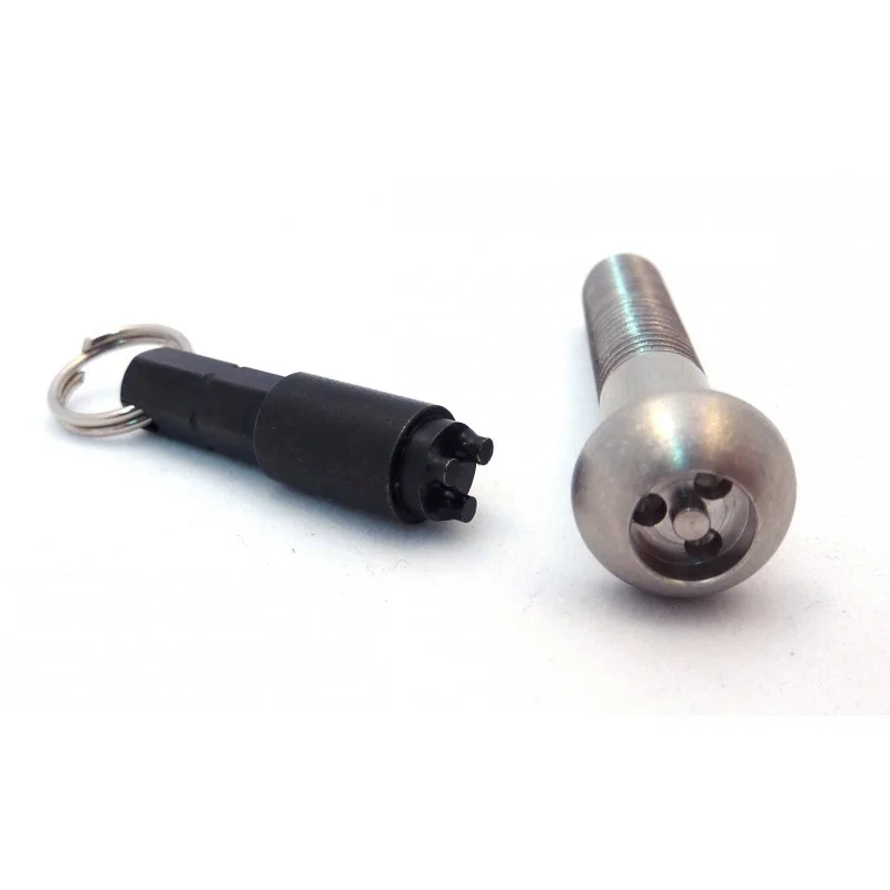 ANTI-VANDALE ANTIVOL VIS CHARIOT DE SELLE ANTIVANDALE M8X45 + CLE 3 ANTI-VANDALE ANTIVOL VIS CHARIOT DE SELLE ANTIVANDALE M8X45 + CLE