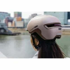 Casque ABUS HUD-Y Champagne Gold - Taille M -France Accessoires Vélo Soldes Boutique casque abus hud y champagne gold taille m 7