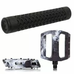 Demolition Parts Pack DEMOLITION Pédales Trooper Noir-blanc + Poignées CULT Odi Vans Noir