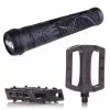 Demolition Parts Pack DEMOLITION Pédales Trooper Noir + Poignées ODI Hucker Noir