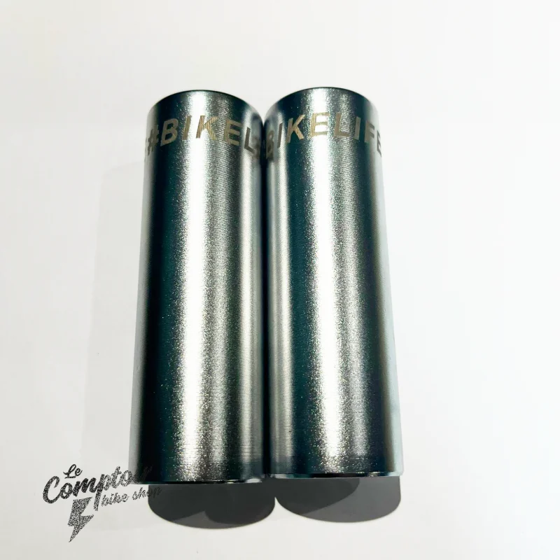 Pack Pegs BIKELIFE Chromés + Grips BIKELIFE Phosphorescent 5 Pack Pegs BIKELIFE Chromés + Grips BIKELIFE Phosphorescent – Image 3