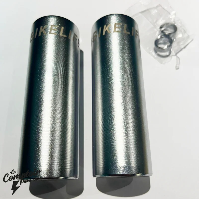 Pack Pegs BIKELIFE Chromés + Grips BIKELIFE Phosphorescent 7 Pack Pegs BIKELIFE Chromés + Grips BIKELIFE Phosphorescent – Image 5