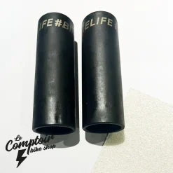 Pack Pegs BIKELIFE Noirs + Grips BIKELIFE Transparent