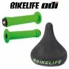 Pack Selle BIKELIFE Noir Logo Vert+ Poignées ODI Longneck Std Vert 1 Pack Selle BIKELIFE Noir Logo Vert+ Poignées ODI Longneck Std Vert -France Accessoires Vélo Soldes Boutique pack selle bikelife noir logo vert poignees odi longneck std vert