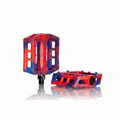 Demolition Parts Pédales Demolition Trooper Rouge-Bleu Marble