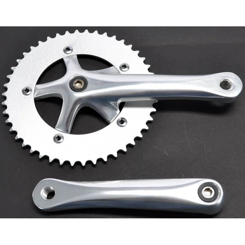 P&A Pédalier Fixie 170mm 46t BCD130 Poli 3 P&A Pédalier Fixie 170mm 46t BCD130 Poli