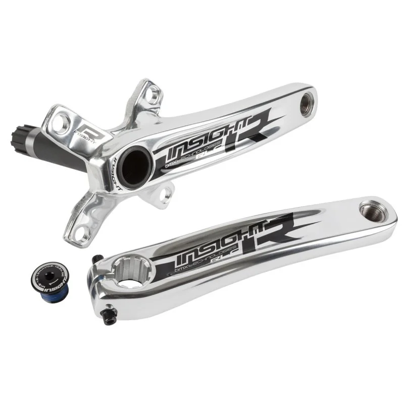 INSIGTH Pédalier INSIGHT 4 Points 175mm Chromé 3 INSIGTH Pédalier INSIGHT 4 Points 175mm Chromé