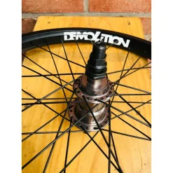 Roue Custom KHE X Demolition 20' Freecoaster Noire -France Accessoires Vélo Soldes Boutique roue custom khe x demolition 20 freecoaster noire 4