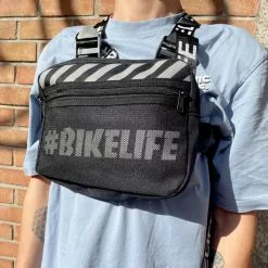 Sacoche BIKELIFE Chest Rig Noire -France Accessoires Vélo Soldes Boutique sacoche bikelife chest rig noire 2
