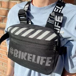 Sacoche BIKELIFE Chest Rig Noire -France Accessoires Vélo Soldes Boutique sacoche bikelife chest rig noire 3