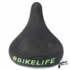 Selle BIKELIFE Noire Logo Vert