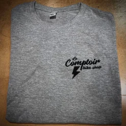 T-SHIRT LE COMPTOIR 2021 Gris Chiné Large -France Accessoires Vélo Soldes Boutique t shirt le comptoir 2021 gris chine large 2